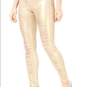 Guess Gold Metallic Jeans